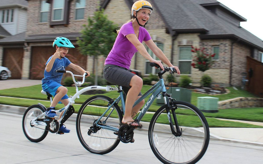 tandem bike for adults and kid